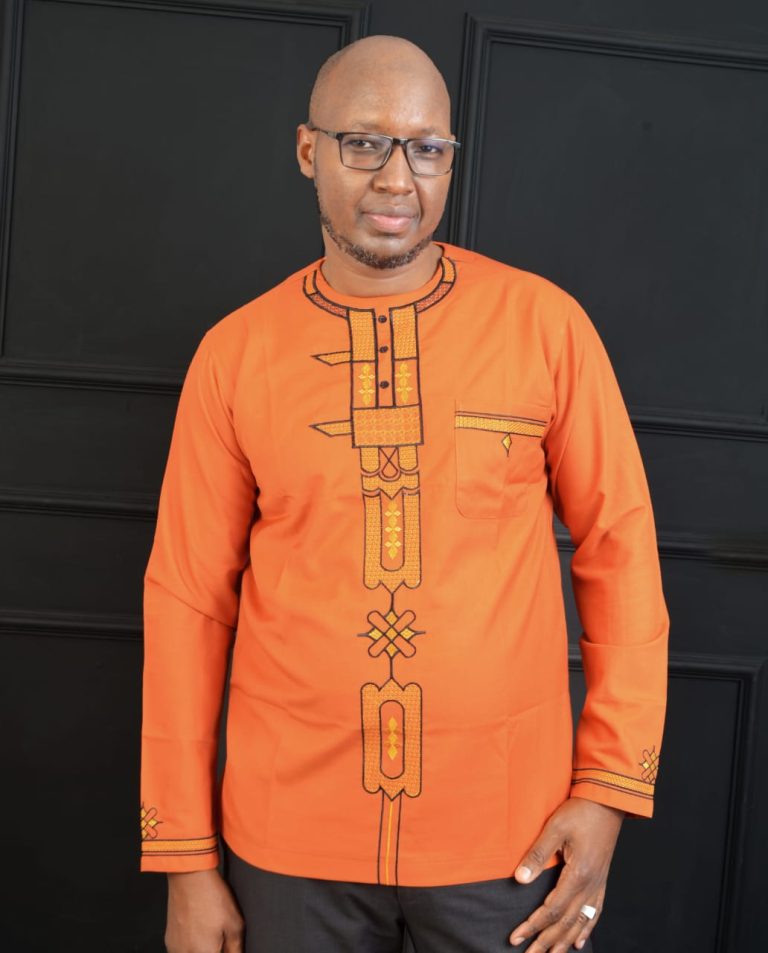 Brown Ankara Shirt