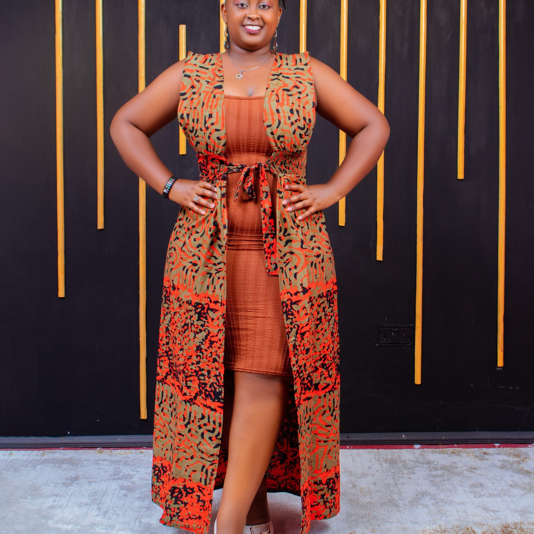Belted Kitenge Kimono